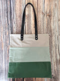 Tote Bag en Textiles Upcyclés Tricolores