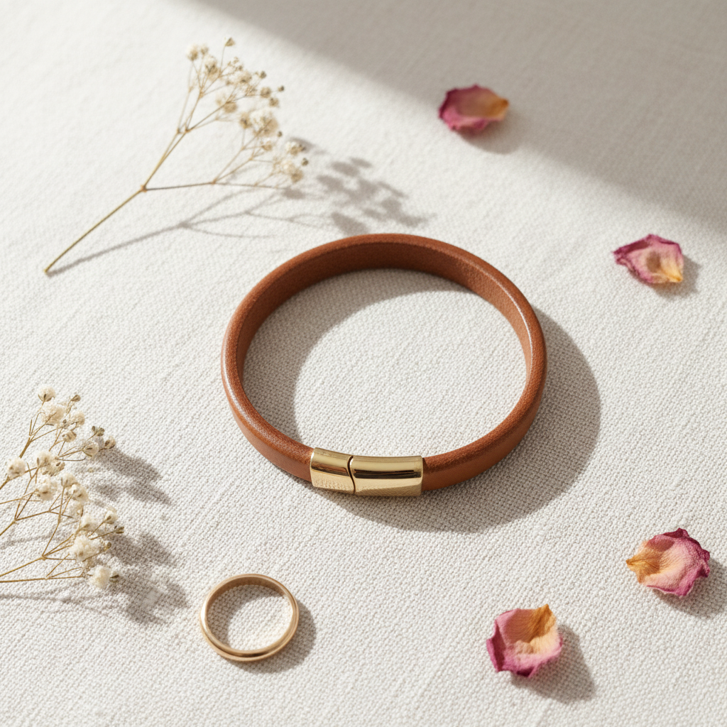 Bracelet en flat lay