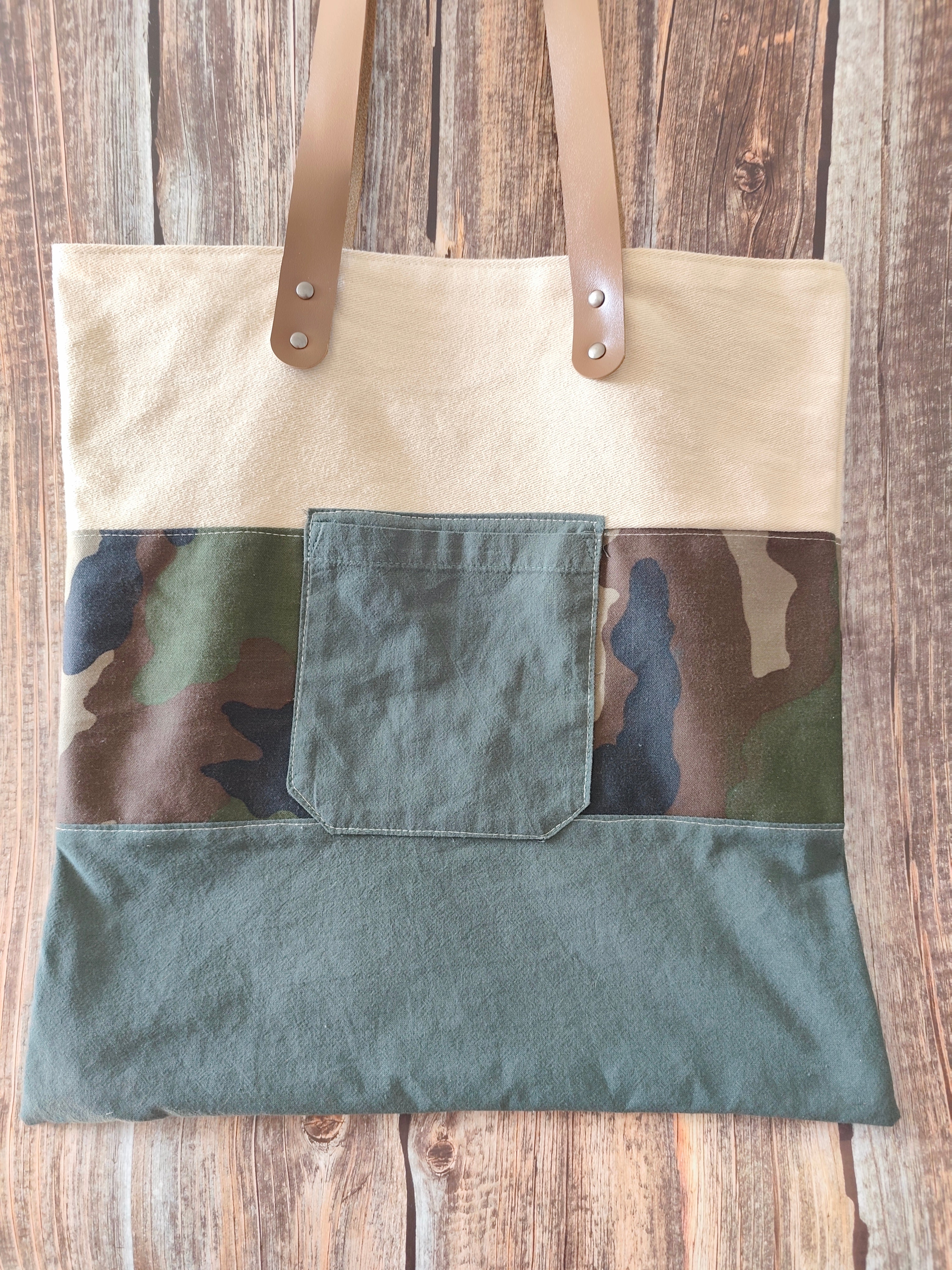Tote Bag Textiles Upcyclés