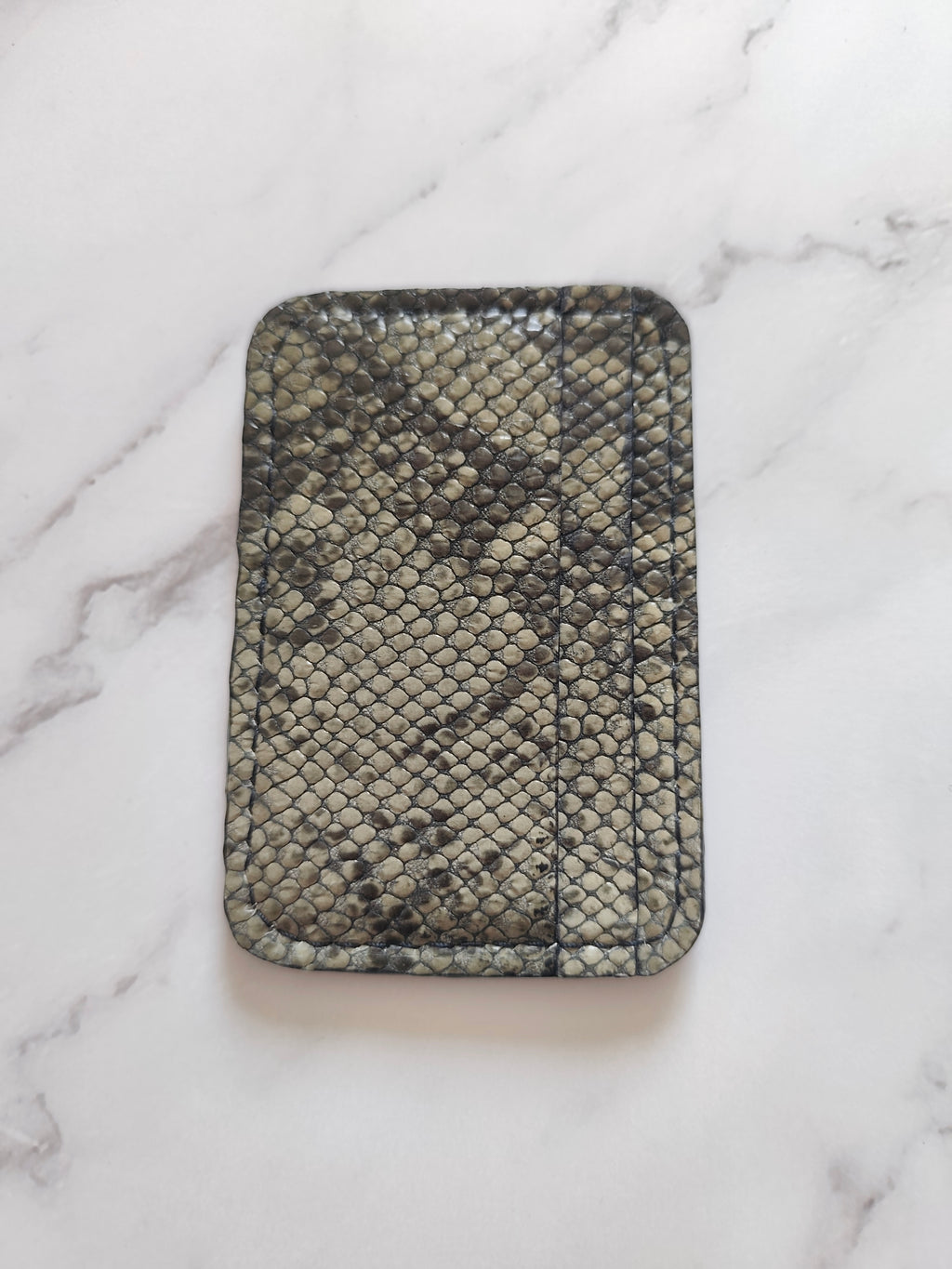 Porte-Carte en Cuir imitation Reptile