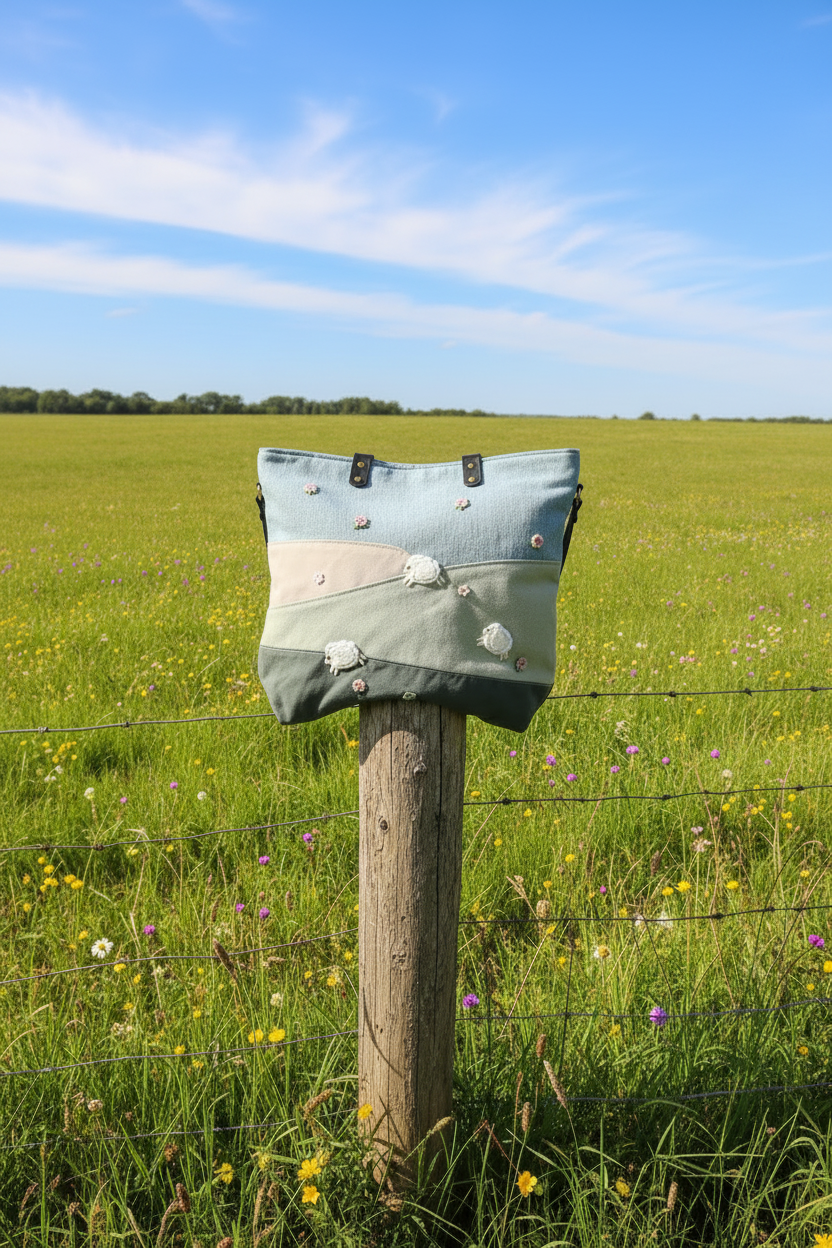 Tote bag avec anses plus courtes